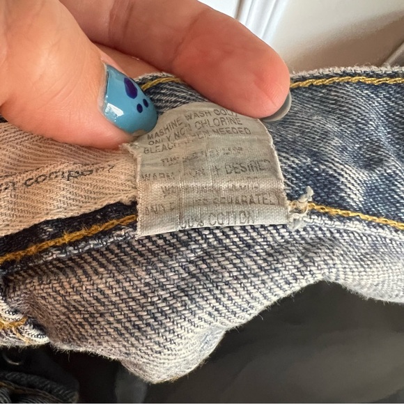 Vintage OCI Button Front Jean Shorts Size 11 - Picture 6 of 7